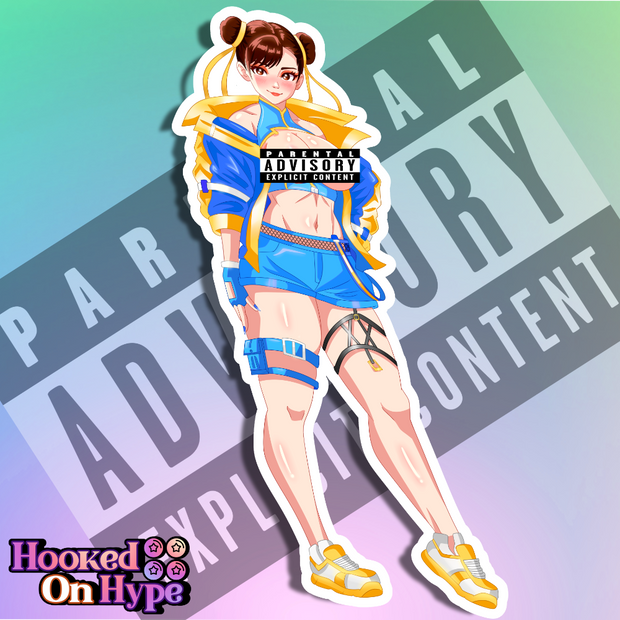 Chun Li SE V2 NSFW Full Body Kiss-Cut Vinyl Decal