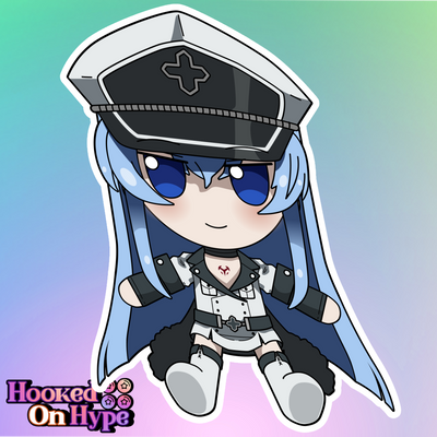 Esdeath Fumo Full Body Kiss-Cut Vinyl Decal