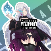 Frieren Dark Heart NSFW Full Body Kiss-Cut Vinyl Decal