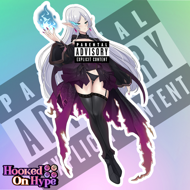 Frieren Dark Heart NSFW Full Body Kiss-Cut Vinyl Decal