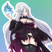 Frieren Dark Heart Full Body Kiss-Cut Vinyl Decal