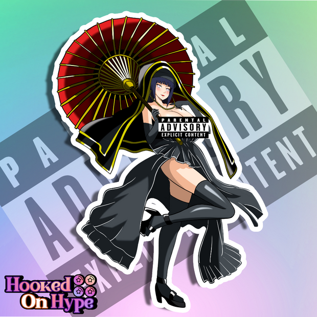 Hinata Black Wedding NSFW Full Body Kiss-Cut Vinyl Decal
