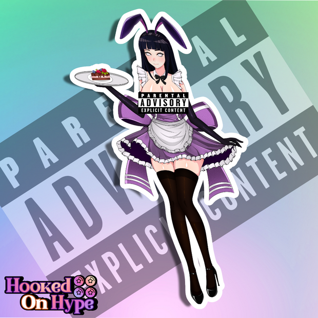Hinata Maid NSFW Full Body Kiss-Cut Vinyl Decal