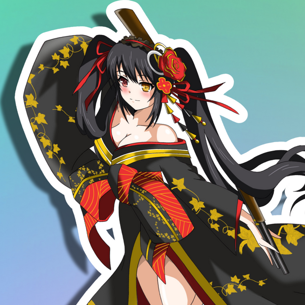 Kurumi Kimono Full Body Kiss-Cut Vinyl Decal