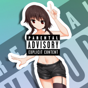 Megumin SE NSFW Full Body Kiss-Cut Vinyl Decal