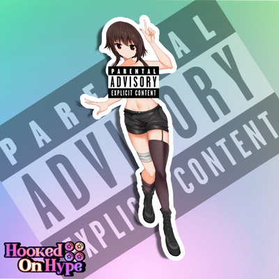 Megumin SE NSFW Full Body Kiss-Cut Vinyl Decal