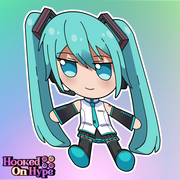Hatsune Miku Fumo Full Body Kiss-Cut Vinyl Decal