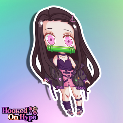 Nezuko SE Chibi Full Body Kiss-Cut Vinyl Decal
