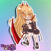 Power SE Chibi Full Body Kiss-Cut Vinyl Decal