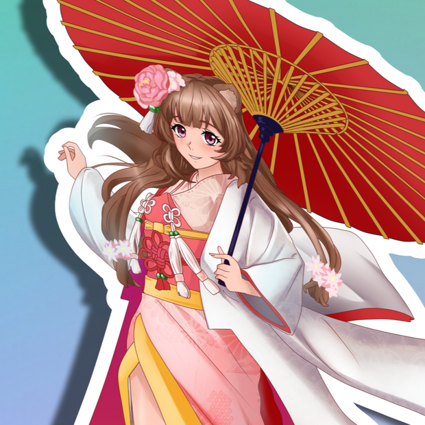 Raphtalia Kimono Full Body Kiss-Cut Vinyl Decal