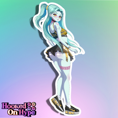 Rebecca Back View Full Body Kiss-Cut Vinyl Decal