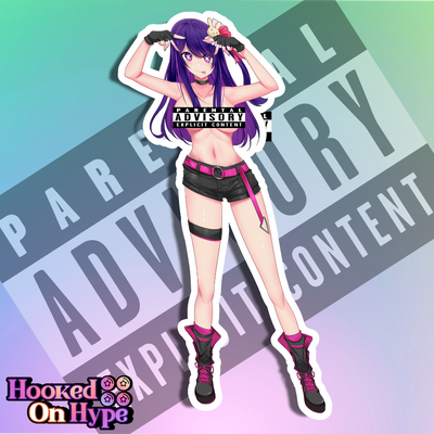 Ai Hoshino SE NSFW Full Body Kiss-Cut Vinyl Decal