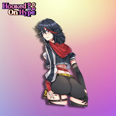 Ryuko Matoi Back View | Anime Sticker Decal