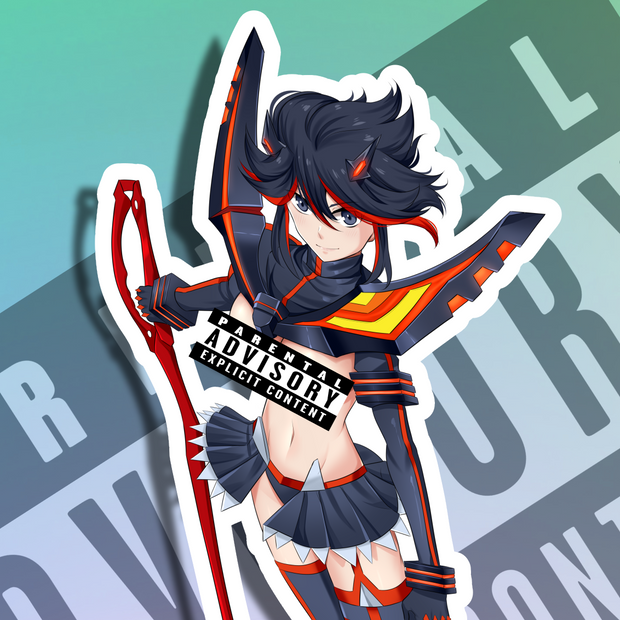 Ryuko Matoi NSFW Full Body Kiss-Cut Vinyl Decal
