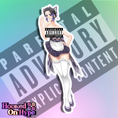 Shinobu Maid NSFW Full Body Kiss-Cut Vinyl Decal