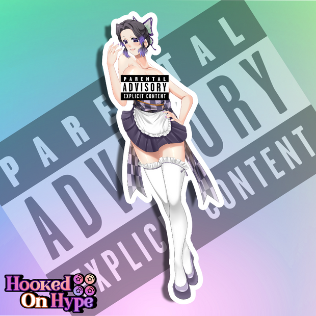 Shinobu Maid NSFW Full Body Kiss-Cut Vinyl Decal