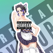 Shinobu Maid NSFW Full Body Kiss-Cut Vinyl Decal