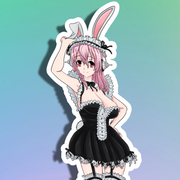 Super Sonico Bunny Maid Full Body Kiss-Cut Vinyl Decal