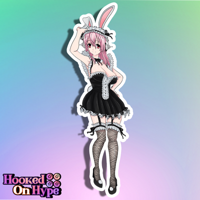 Super Sonico Bunny Maid Full Body Kiss-Cut Vinyl Decal