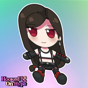 Tifa Lockhart Fumo Full Body Kiss-Cut Vinyl Decal