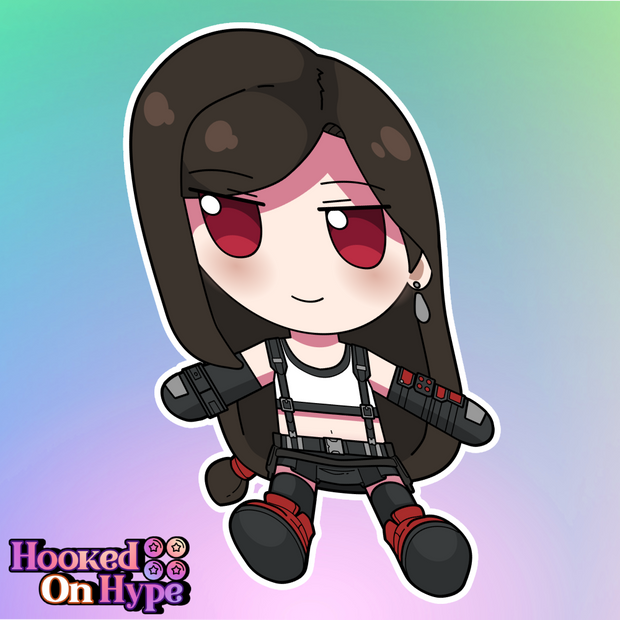Tifa Lockhart Fumo Full Body Kiss-Cut Vinyl Decal