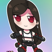 Tifa Lockhart Fumo Full Body Kiss-Cut Vinyl Decal