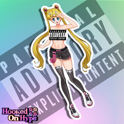 Sailor Moon Usagi SE NSFW Full Body Kiss-Cut Vinyl Decal