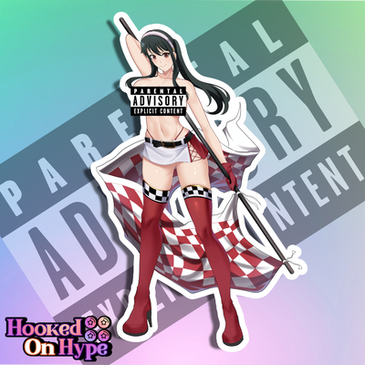 Yor Race Queen NSFW Full Body Kiss-Cut Vinyl Decal