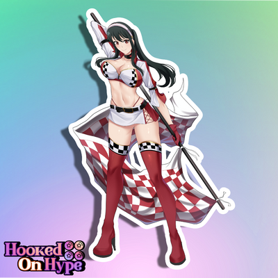 Yor Race Queen Full Body Kiss-Cut Vinyl Decal