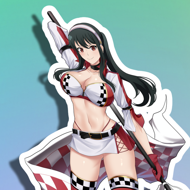 Yor Race Queen Full Body Kiss-Cut Vinyl Decal