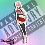 02 ZeroTwo Race Queen NSFW Full Body Kiss-Cut Vinyl Decal