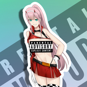 02 ZeroTwo Race Queen NSFW Full Body Kiss-Cut Vinyl Decal