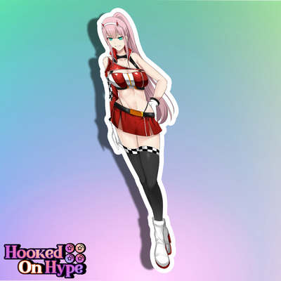 02 ZeroTwo Race Queen Full Body Kiss-Cut Vinyl Decal