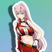 02 ZeroTwo Race Queen Full Body Kiss-Cut Vinyl Decal