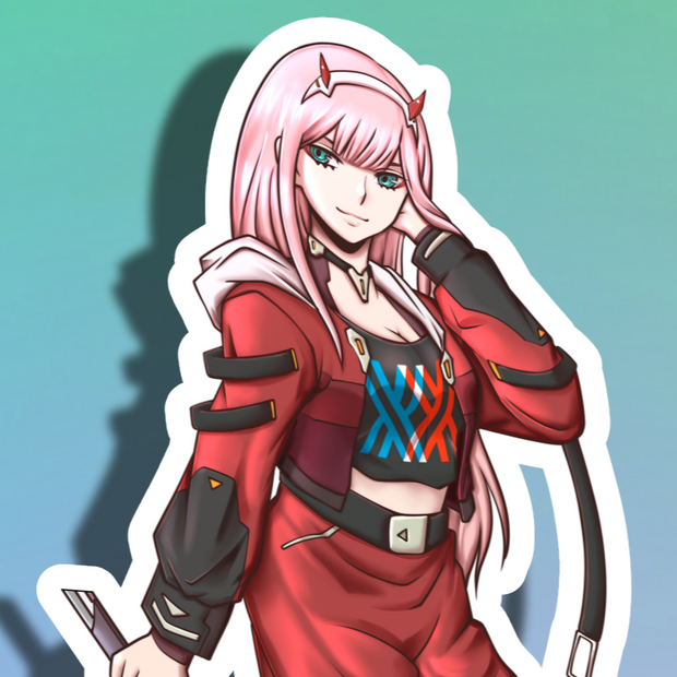 02 ZeroTwo SE Full Body Kiss-Cut Vinyl Decal