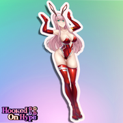 02 ZeroTwo Bunny Full Body Kiss-Cut Vinyl Decal