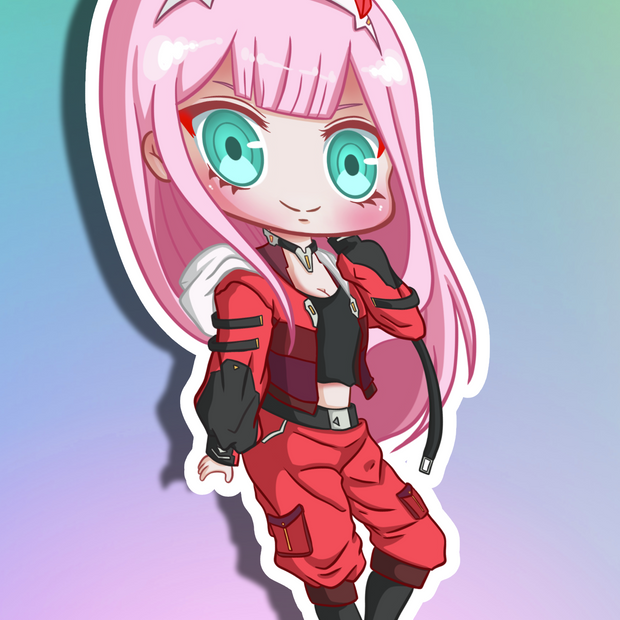 02 Zerotwo SE Chibi Full Body Kiss-Cut Vinyl Decal