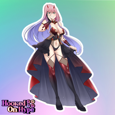 02 ZeroTwo Dark Heart Full Body Kiss-Cut Vinyl Decal
