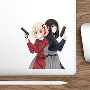 Chisato and Takina Die-Cut Peeker