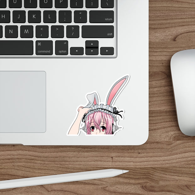 Super Sonico Die-Cut Peeker