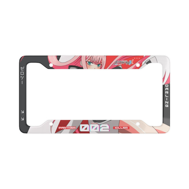 Zero Two 02 License Plate Frame V2