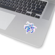 Aqua Kiss-Cut Stickers