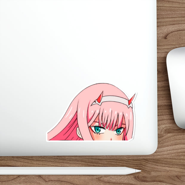 Zero Two 02 Die-Cut Peeker